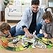 TEEHOME Dinosaur Track Toy Sets New Update Bridge Create A Road with 142 Pcs Flexible Tracks | Jurassic World Dinosaur Race Car Toys for Kids | Great Gift for The Birthday for Children Aged 3+