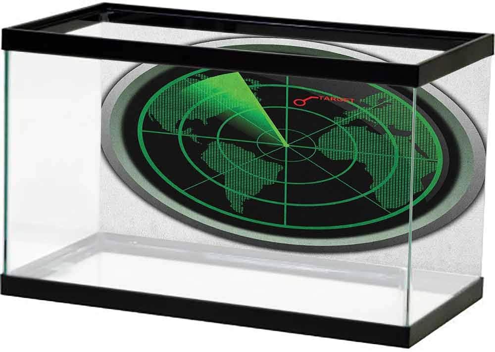 homecoco HD Aquarium Background Ahoy Its a Boy,Pretty Pirate Rabbit Bunny with Eye Patch Funny Graphic Cartoon Illustration, Multicolor PVC Self-Adhesive Decor Wall