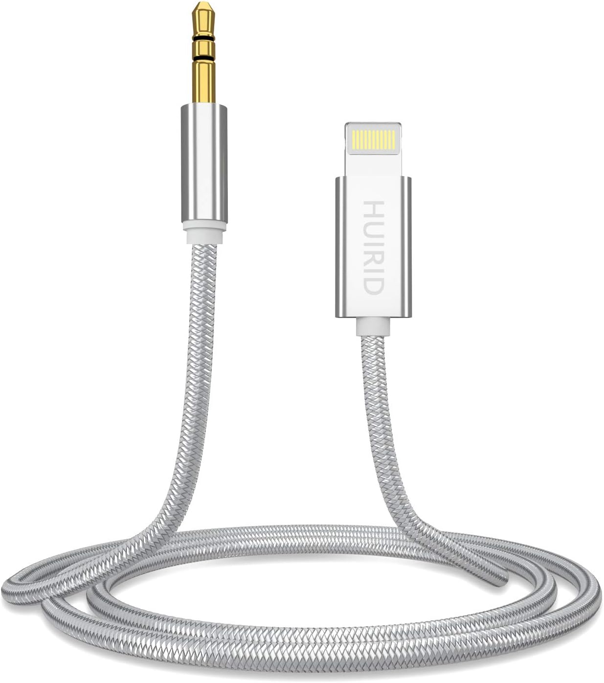 HUIRID Aux Cable Compatible with Phone X Car AUX Cable to 3.5mm Aux Adapter Compatible for Phone XS/XS Max/X/8/8 Plus/7/7Plus Pod Pad,Headphone,Stereo,Speaker