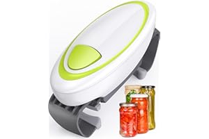 HUMUTAN Electric Jar Opener for Weak Hands, Automatic Jar Opener for Seniors with Arthritis, Strong Tough & Easy One Touch Bottle Opener for Arthritic Hands