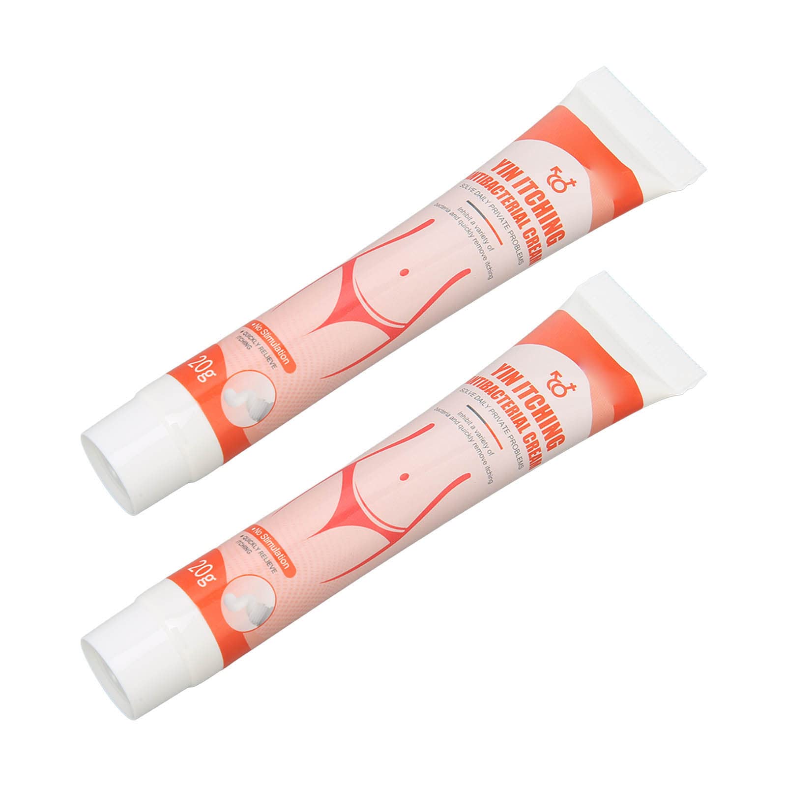 Private Parts Itch Relief Cream, 2pcs 0.7oz Women Private Parts Itch Relief Cream, Feminine Itch Treatment Cream for Health Care