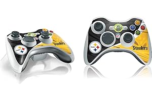 Skinit Decal Gaming Skin Compatible with Xbox 360 Wireless Controller - Officially Licensed NFL Pittsburgh Steelers Design