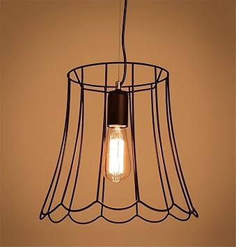 Amazon Com E27 Vintage Birdcage Pendant Lights Industrial Retro