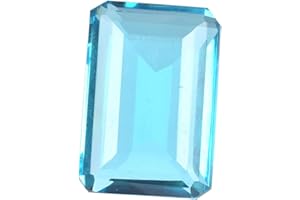 GEMHUB Loose Gemstones For Necklace Blue Topaz Emerald Loose Gemstone 85.50 Carats Crystals And Stones