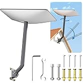 Starlink Gen 2 Mount,180°Adjustable Starlink Mount,Starlink Pole Mount for Standard Actuated Dish,Heavy Duty Pivot Starlink W