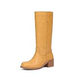 Adolilove Mid Calf Boots for Women Chunky Block