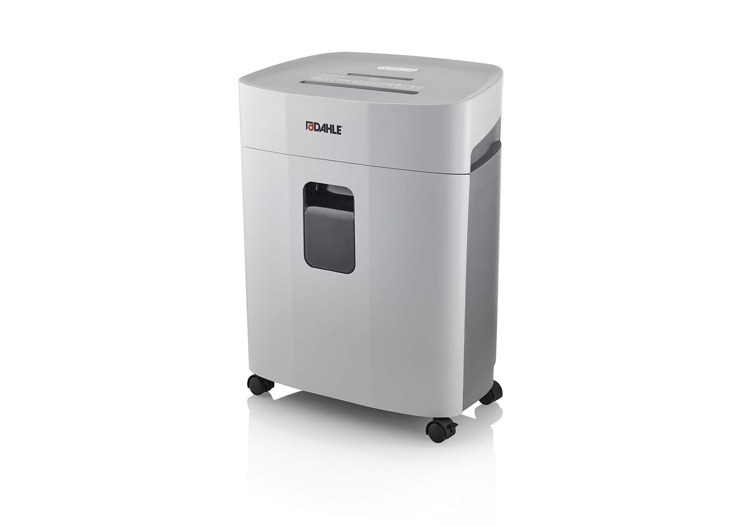 Dahle PaperSAFE 380 Paper Shredder (15 Sheets, Oil-Free, Jam Protection, Cross-Cut, for Home and Office) Grey