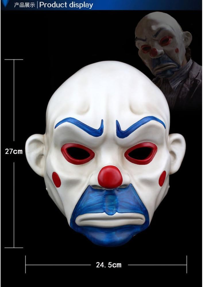 WFENGT Collector film batman mask robbers theme party terrorist resin Halloween mask joker party favors