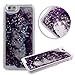 Phezen 3D Creative Shiny Quicksand Sparkle Heart Clear Liquid Glitter Hard Case for iPhone 7 Plus - Star:Purple