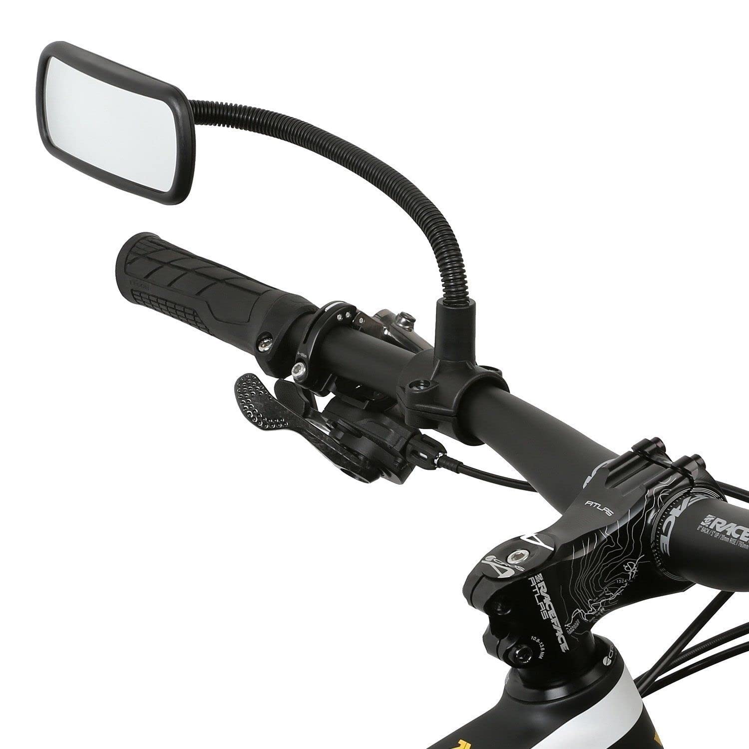 Wicked Chili Rear View Mirror for Cycling/Bike/Scooter/Moped/Wheelchair/Walker Golf Cart Pushchair Pram with Gooseneck (Size: 104 X 42 mm, Rohmontage, Made in Germany)
