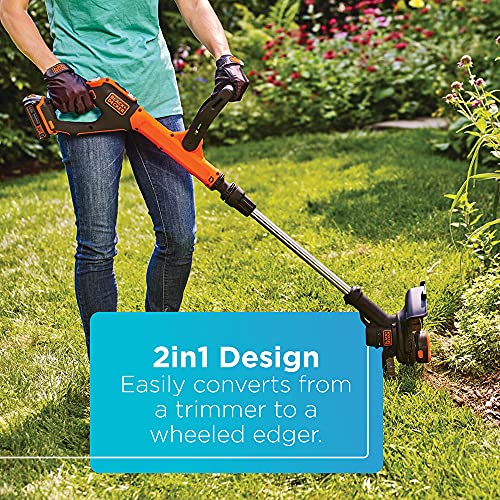 BLACK+DECKER 20V MAX String Trimmer and Edger, Cordless, 12 Inch, 2
