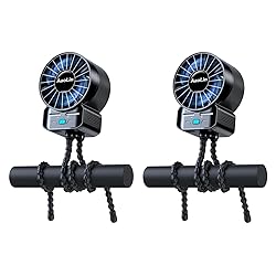 2 Pack Multifunctional Portable Stroller Fan 4