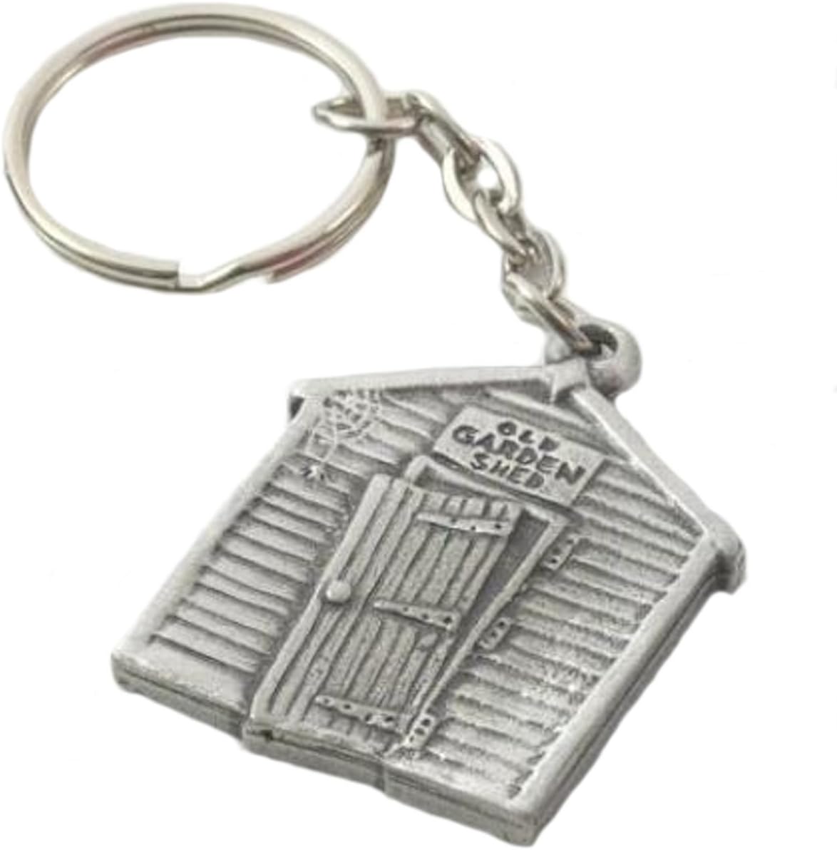 English Pewter Old Garden Shed Keyring