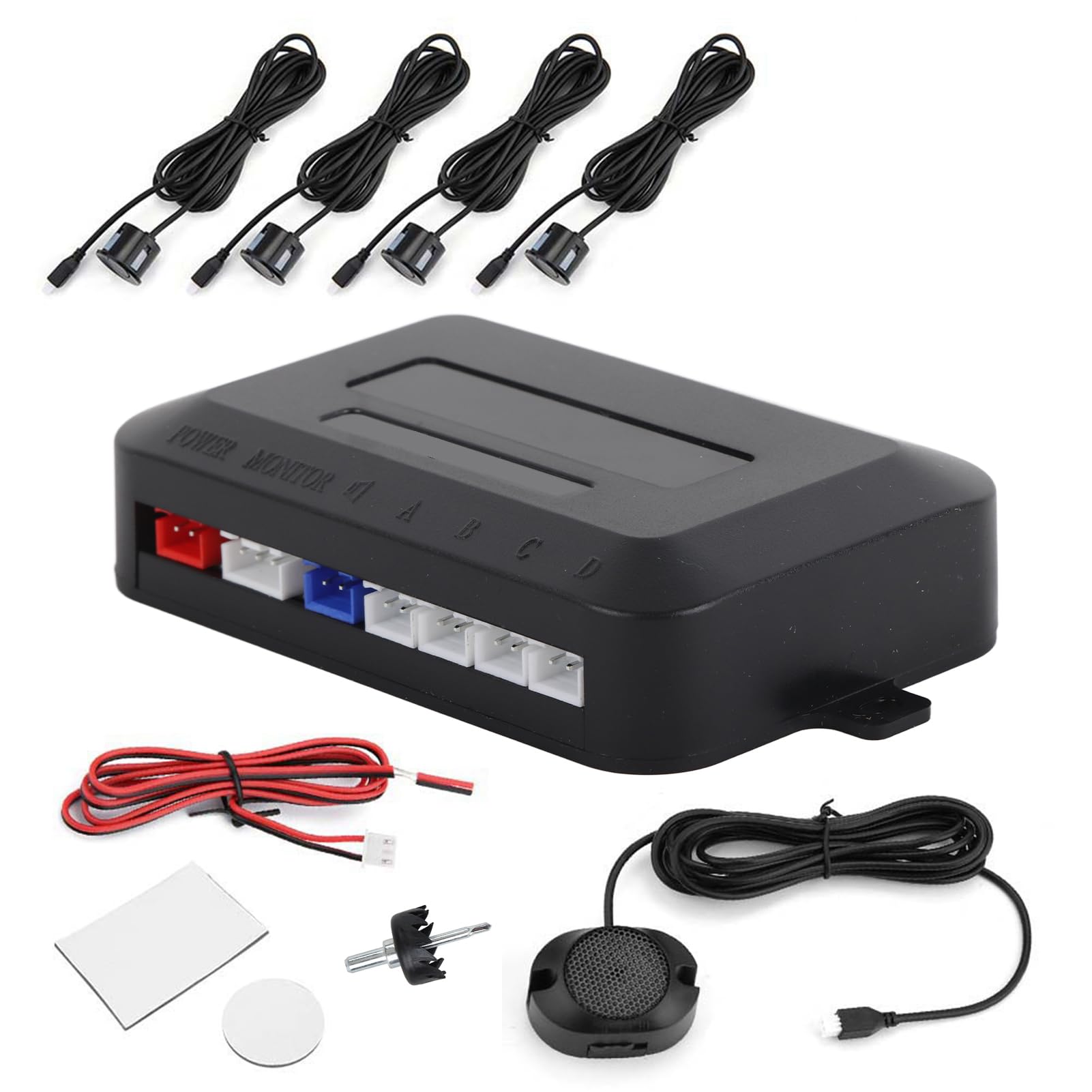 Sound Alert Indicator Car Parking Sensor Reversing Radar Kit Warning Sound Indicator Probe System 12V Assist Reverse Vehicles Assist Sensor