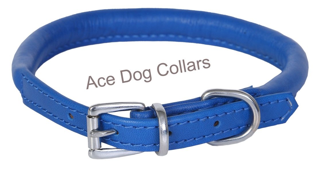 Super Soft Best Rolled Leather Dog Collar Medium 18"(45 cm) fits