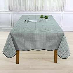 Ridhi Green Stripe Scallop 60x60 Inches Square