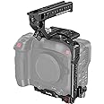 SmallRig Camera Cage Handheld Kit for EOS C70 for Canon with NATO Top Handle, Cable Clamp for HDMI, Top Plate, Side Plate, Baseplate, 1/4''-20 Screw, Locating Holes for ARRI