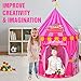 Play Tent For Kids: Vibrant Pink’ Toy Circus Tent In Sturdy Carrying Bag| Durable, Lightweight & Portable Kids’ Tent For Indoor & Outdoor Use| Easy Setup & Storage| Great Gifting Idea