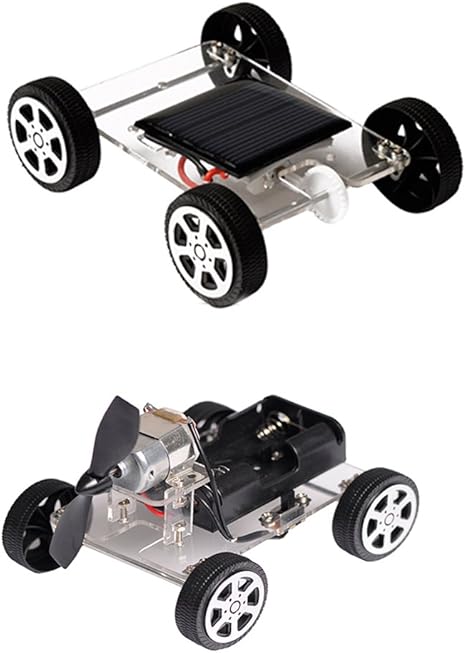 Amazon Diy材料 おもちゃ 組み立てる ソーラー 風力発電車 子供 教育モデル 2個 おもちゃ雑貨 ホビー