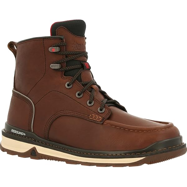 Amazon.com: ROCKY Rams Horn Waterproof Work Wedge, Brown  display picture 3