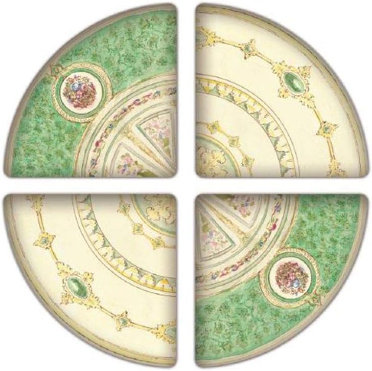Set 4 Slices BACI MILANO Cheers in Green Melamine PLSLI.CHE04