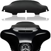 Rich Choices 6" Motorcycle Windshield Windscreen Wind Splitter Compatible with Harley Davidson Touring Street Glide Electra Glide FLHT FLHTCU Ultra Classic Glide FLHX FLHTK Tri Glide 1996-2013