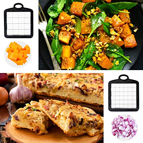 Vegetable Chopper, TATUFY 10 in 1 Mandoline Slicer Food Chopper Cuber Cutter Onion Dicer, Veggie Slicer Manual for Garlic, Cabbage, Carrot, Potato, Tomato, Fruit, Salad