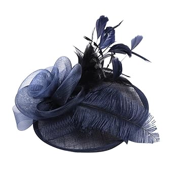 navy wedding hats and fascinators