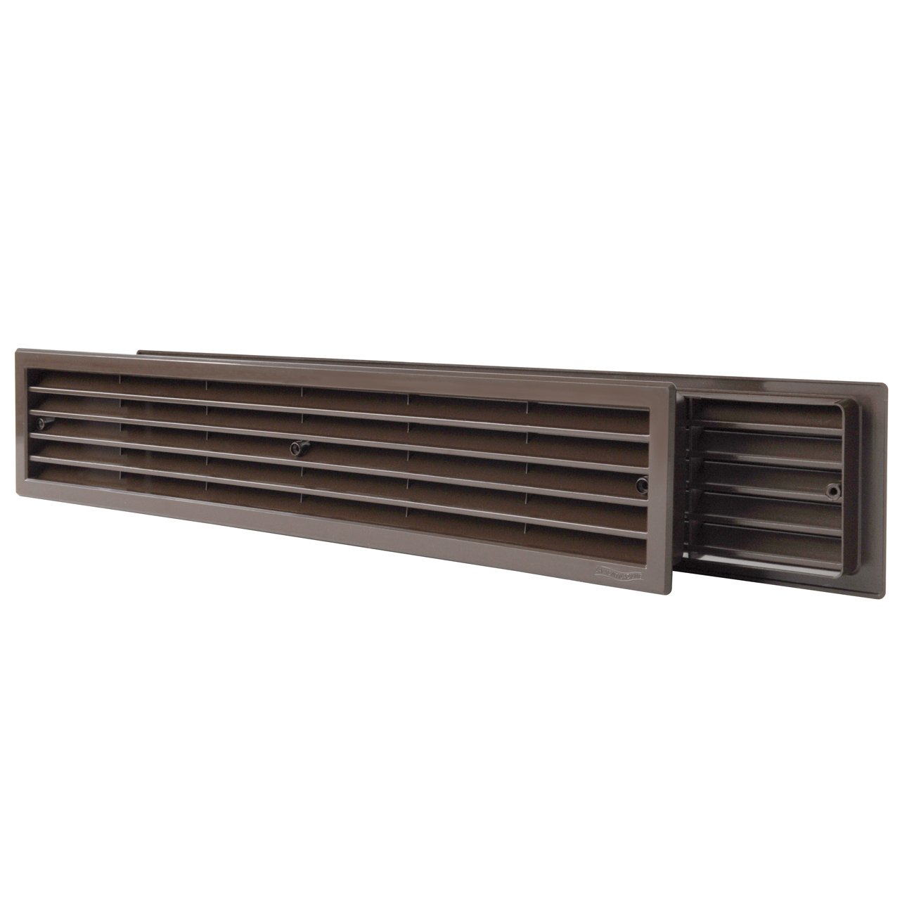 La Ventilazione PTT459M Rectangular Plastic Telescopic Grid 452X90 Mm, Brown