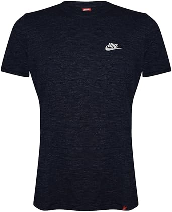 blue black nike shirt