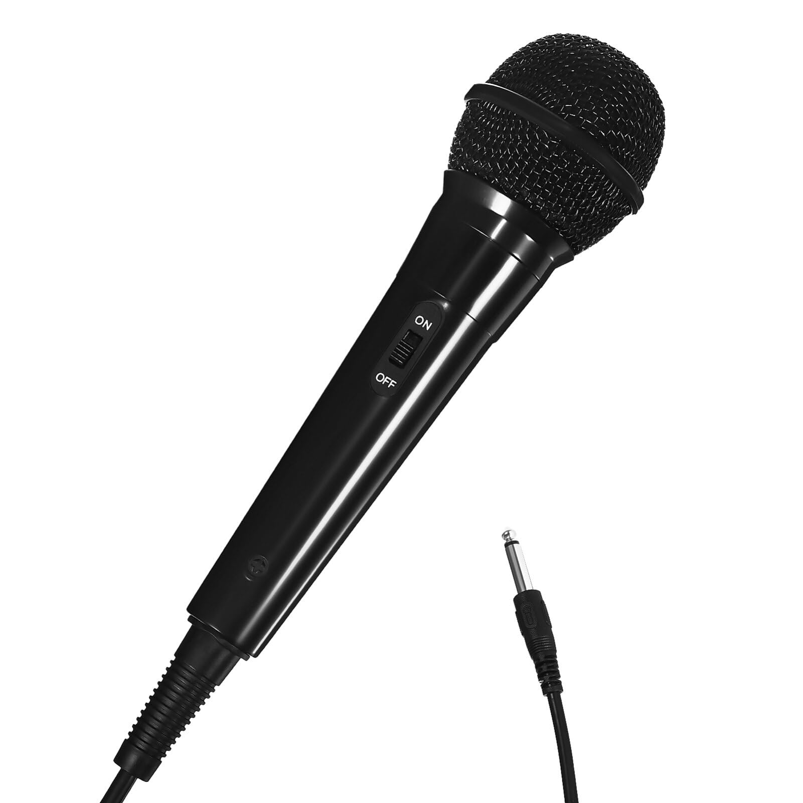 Dynamic Singing Wired Professional Mic Musical Instrument with Cable for Speaker Speech (6.5mm)