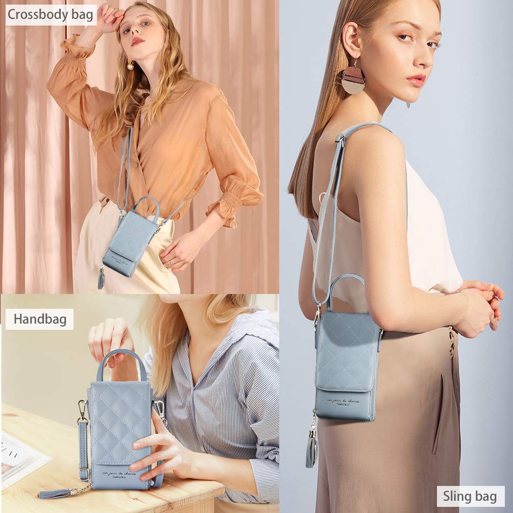 VBIGER - Bolso cruzados para mujer Azul azul