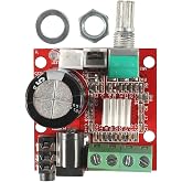 HiLetgo PAM8610 Mini Stereo AMP Audio Amplify Board Digital Portable Ampli Module 10W+10W Dual Channel Amplifier Class-D 12V DC