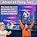 iGeeKid 3 Pack Flying Ball Toys Kids Easter Gift for Boys Girls 6-14 Years Light Up Hand Operated Drones Hover Ball Recharge Helicopter with Remote Controller Indoor Outdoor Sports Toy