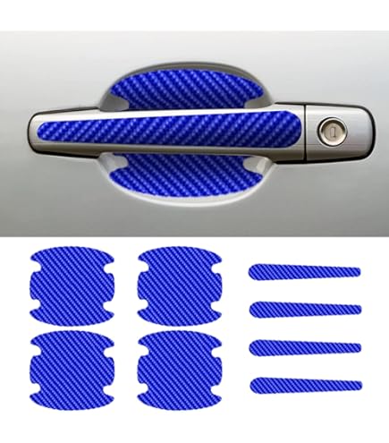 10-Pack Reflective Safety Stickers For Cars - Blue, Self-Adhesive, 10.6cm X 2.3cm