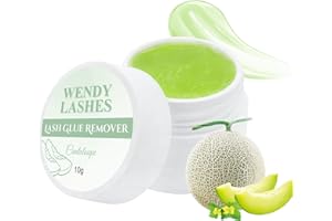 WENDY LASHES Wendy Lash Remover for Eyelash Extensions: Effectively Cluster Glue Remover Cream, Green Cantaloupe