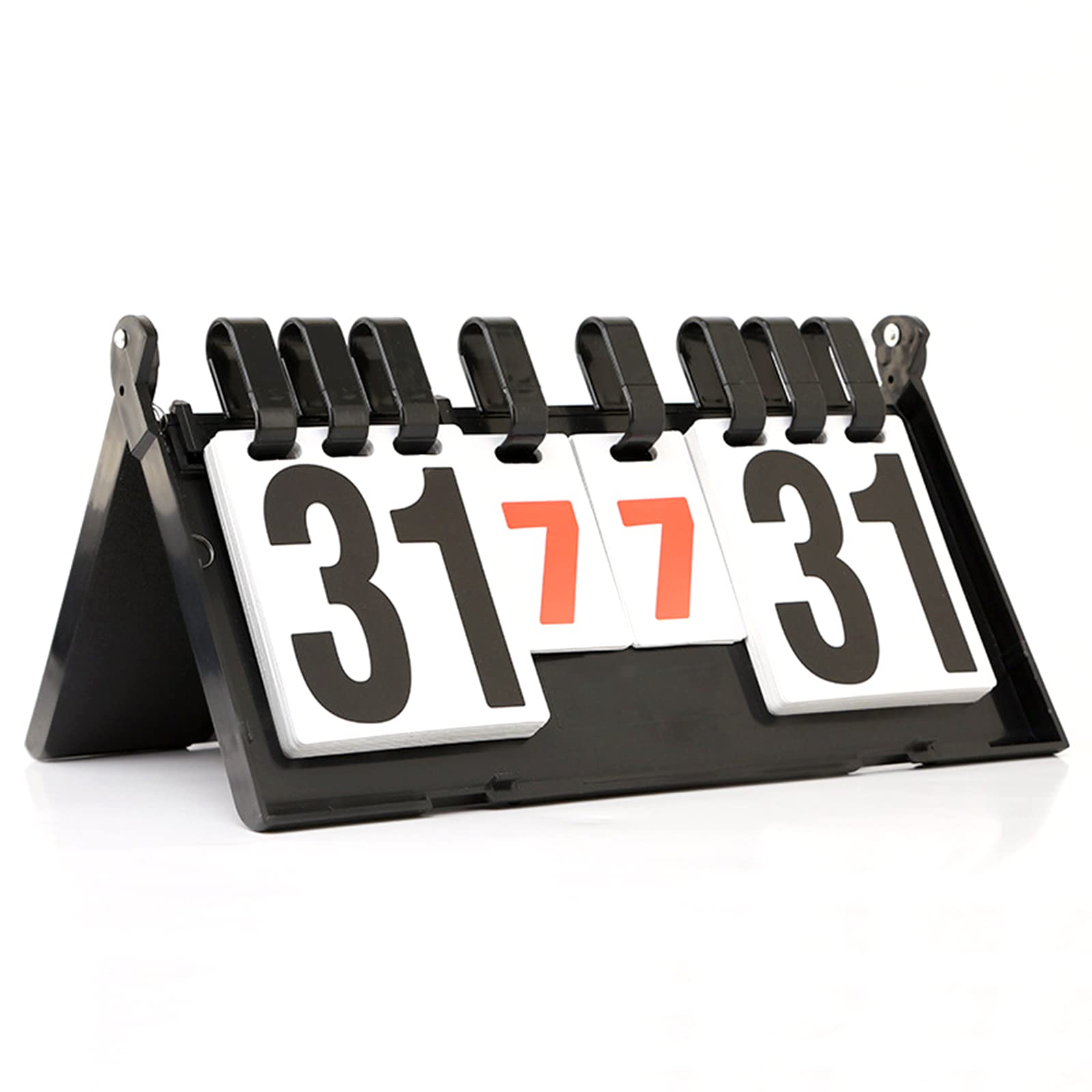 JasCherry Tabletop Scoreboards Portable 4 Digital Score Board Flipper for Contest Keeper and Sports Competition Volleyball Badminton Table Tennis Football Soccer Basketball #1