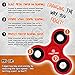 FidgyFidge Red Fidget Spinner Hand Tri-Spinner Toy, Focus, Stress Reducing and Anxiety Toy for Adults and Children with Autism, ADHD, Hyperactivity Spinning Si3N4 Ceramic Bearings, Red and Black