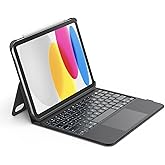 Belkin Everyday Keyboard Case w/Cradle, Backlit Bluetooth Keyboard, Multi-Gesture Controls, Magnetic Apple Pencil Storage Compatibility, & Multimedia Keys for iPad 10th Generation 10.9" - Black