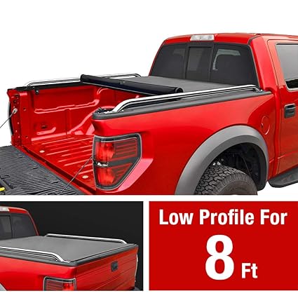 Maxmate Low Profile Soft Roll Up Truck Bed Tonneau Cover For 2002 2008 Dodge Ram 1500 2003 2009 Dodge Ram 2500 3500 Fleetside 8 Bed Without Ram Box Amazon In Car Motorbike