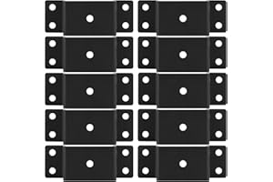 JTZFD 10 Pcs Trailer Stake Pockets, Suitable for 2'' x 4'' Wood Upright Trailer Bracing, Metal Trailer Rail Brackets Ideal for Installing On Flatbed Trailers, Box Trailers, and Trucks