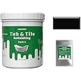 NADAMOO Tub and Tile Refinishing Paint, Black, 500g / 17.5 oz, DIY Bathtub Sink Reglaze Kit Countertop Resurface Kit for Bathroom Kitchen Porcelain Fiberglass, Semi-matte Coat
