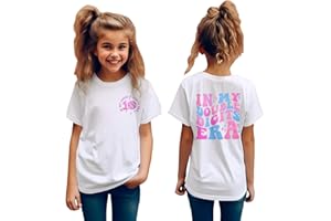 GLIGLITTR in My Double Digits Era Birthday Girl Shirt 10 Year Old 10th Birthday Girls T-Shirt Girls Ten B-Day Party Tee Tops