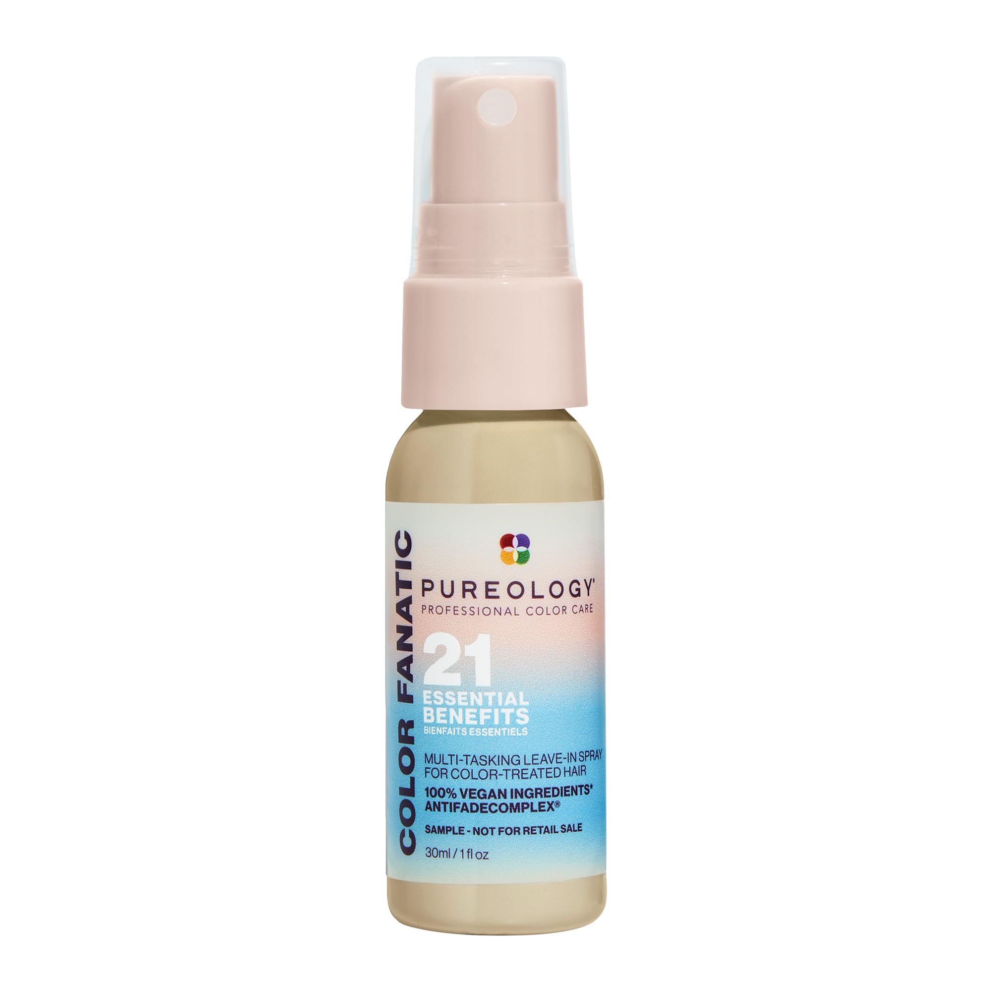 Photo 1 of Pureology Color Fanatic Multi-Tasking Leave-In Spray, 21 Benefits for All Hair Types, Heat Protection, Detangling & Frizz Control, Infused with Coconut & Camellia Oils, Color Safe, Vegan, 1 Fl Oz