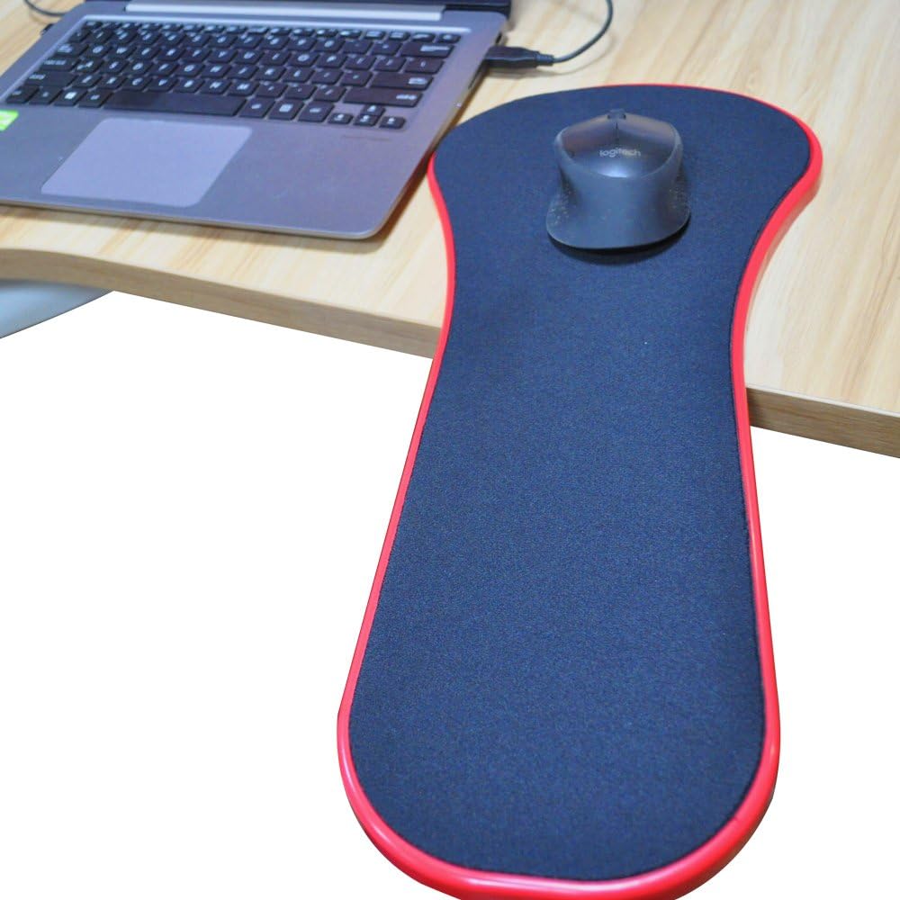 Luyomy Adjustable Computer Wrist Rest Armrest Ergonomic Arm Support Mouse Pad Arm-stand Desk Extender for Home and Office
