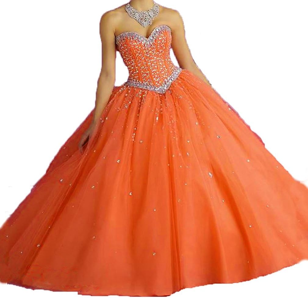 red and orange dress