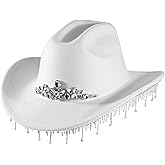 Womens Rhinestone Cowboy Hat Wide Brim Diamond-Glitter-Western-Cowgirl Hat Bling for Women
