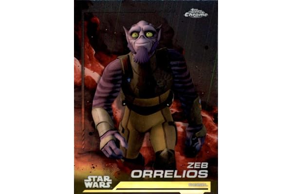 2024 Topps Chrome Star Wars #126 Zeb Orrelios Official Trading Card (Scan streaks are not on card) Near Mint to Mint Condition