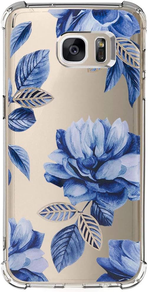 Samsung Galaxy S6 Edge Case with Flowers, IESSVI Floral Pattern case for S6 Edge (9)