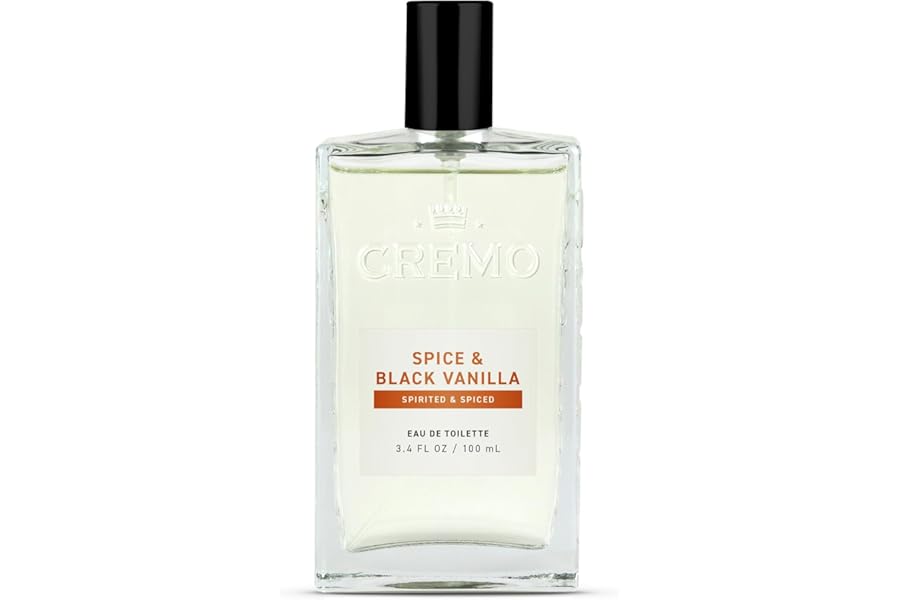 Cremo Cologne For Men – Spice & Black Vanilla Mens Cologne Spray, An Explosion of Vibrant Spices, Dark Woods and Black Vanilla, Multi-Layered Signature Men’s Fragrances, 3.4 Fl Oz